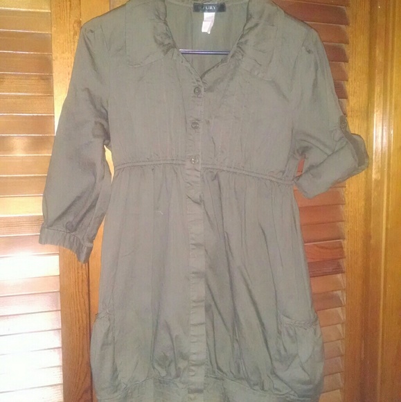 fury Dresses & Skirts - Dress mini tunic military